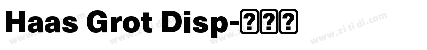 Haas Grot Disp字体转换